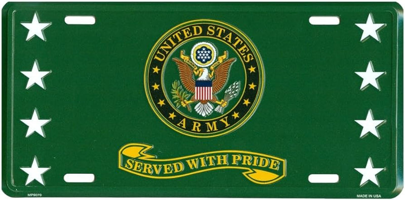 US Army Metal License Plate Frame