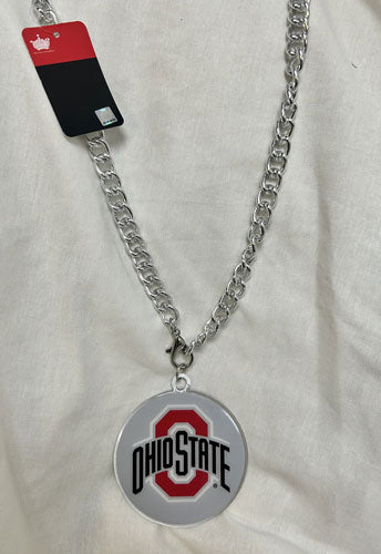 OSU Ohio State University Buckeyes Fan Chain Necklace