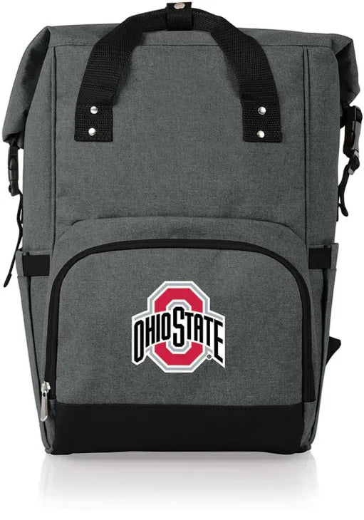 OSU Buckeyes On The Go Top Cooler Backpack (Heathered Gray)