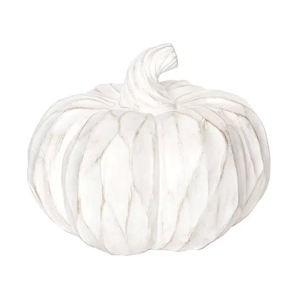8" Champagne & White Pumpkin - The Flag Lady