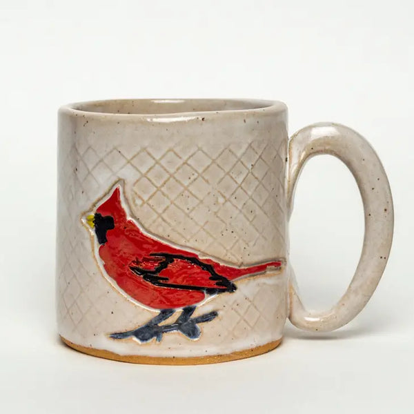 Cardinal Design Handmade, in Ohio, Ceramic White 10oz