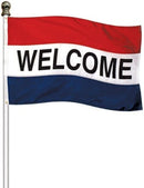 9' X 1" Anti - Wrap Flagpole with Lawn Socket - The Flag Lady