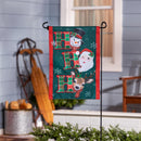 Ho Ho Ho Christmas Icons Applique Flag, Garden