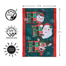 Ho Ho Ho Christmas Icons Applique Flag, Garden