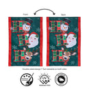 Ho Ho Ho Christmas Icons Applique Flag, Garden