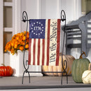 We The People Applique Garden Flag