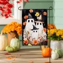 Halloween Ghost Family Burlap Flag, Garden