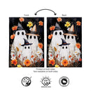 Halloween Ghost Family Burlap Flag, Garden