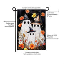 Halloween Ghost Family Burlap Flag, Garden