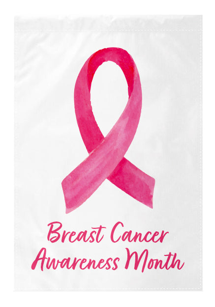 Breast Cancer Awareness Month Garden Flag
