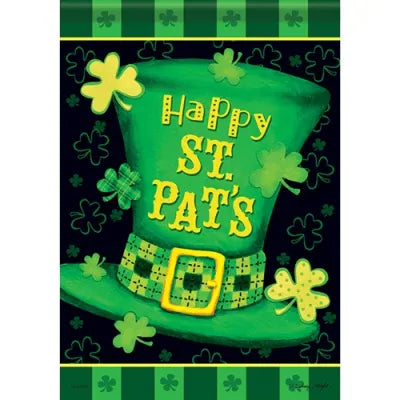 28x40 in Happy St. Pat's Day Suede Banner