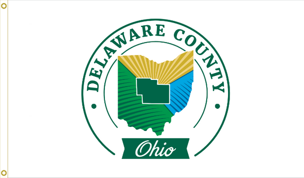 Delaware County Ohio Flag - 3x5 Feet