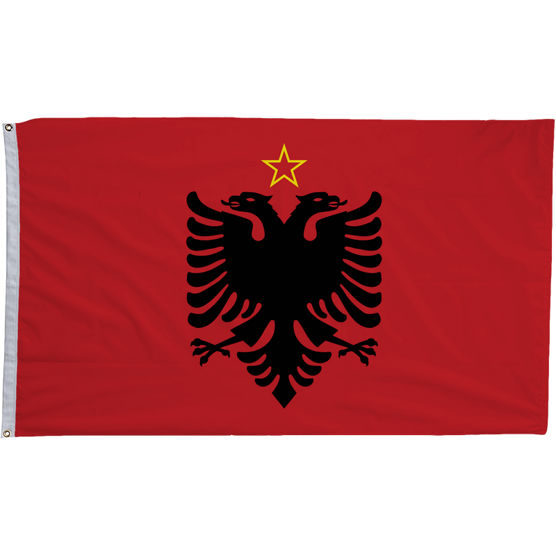 Communist Era Albanian Flag (1946 - 1992)