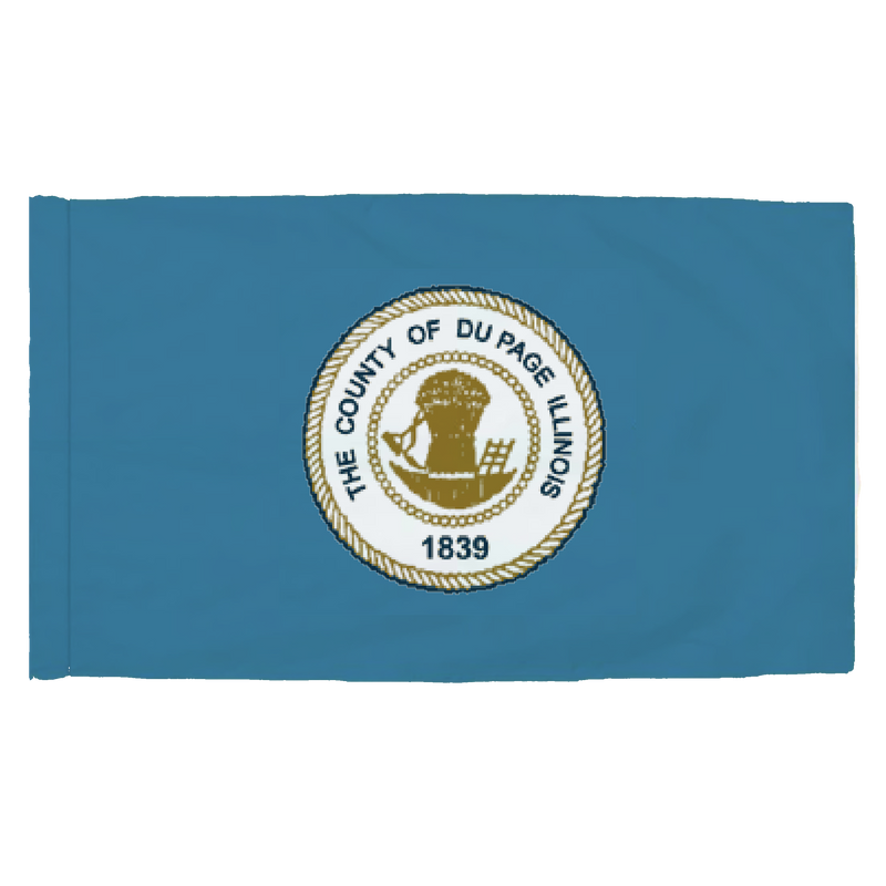 DuPage County Illinois - 3x5ft Indoor Flag w/Sleeve