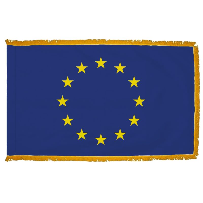 European Union Flag with Fringe