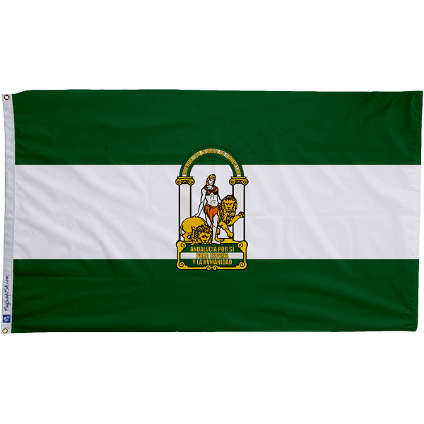 Flag of Autonoma Comunity of Andalusia (Spain)