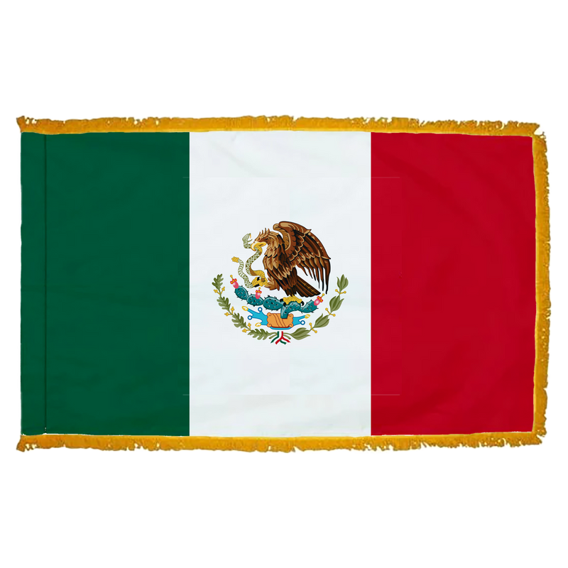 Mexico Flag with Fringe