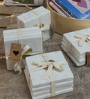 Marble Coasters - Heart - Set of 4