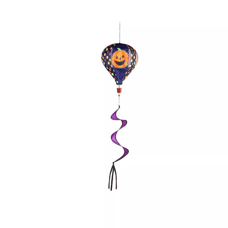 Patterned Jack-o-Lantern Collapsible Balloon Spinner