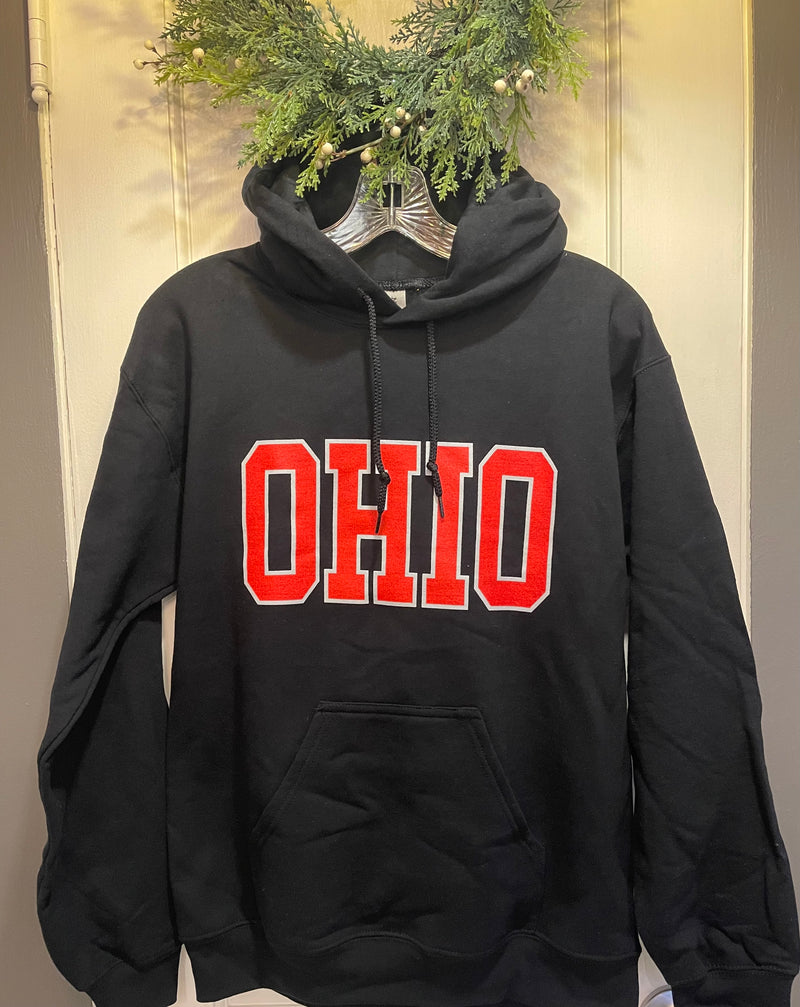 Black Ohio State "OHIO" Hoodie