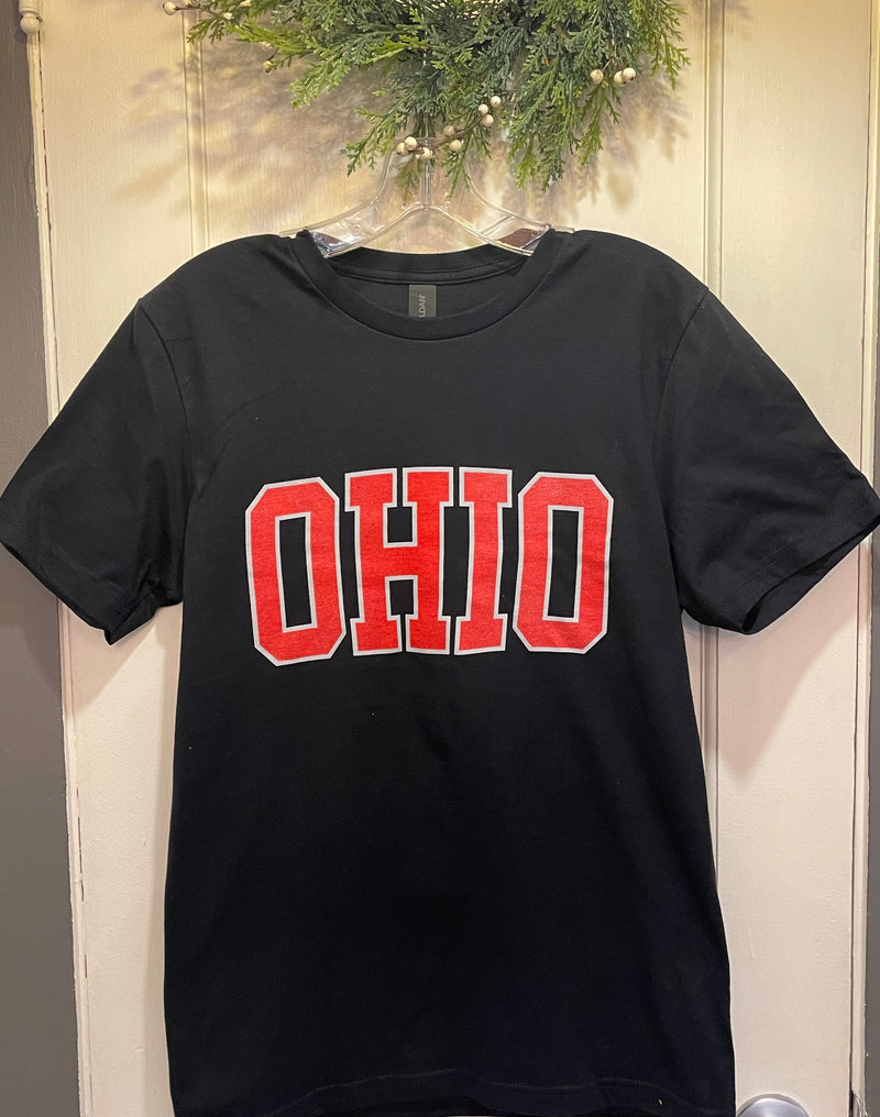 Black Softstyle 'OHIO" Tee Shirt