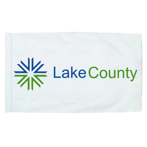 Lake County Illinois - 3x5ft Indoor Flag w/Sleeve