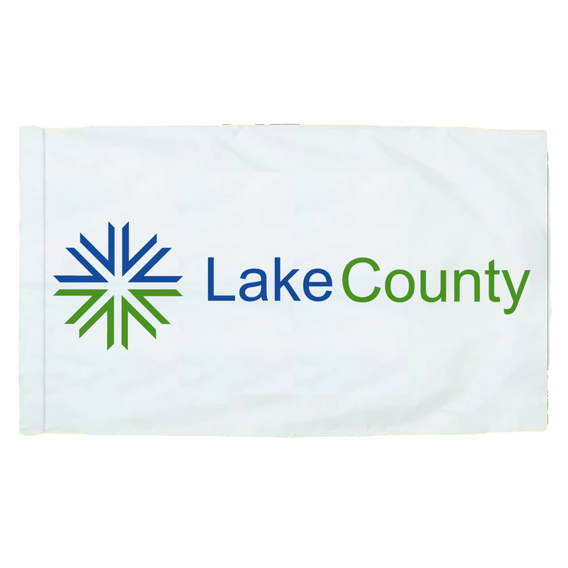 Lake County Illinois - 3x5ft Indoor Flag w/Sleeve