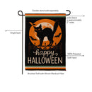 Pet Central Moonlit Black Cat Suede Flag Garden