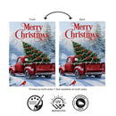 Evergreen Christmas Delivery Suede Flag, Garden