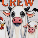 BOO Crew Suede Flag, Garden