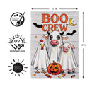 BOO Crew Suede Flag, Garden