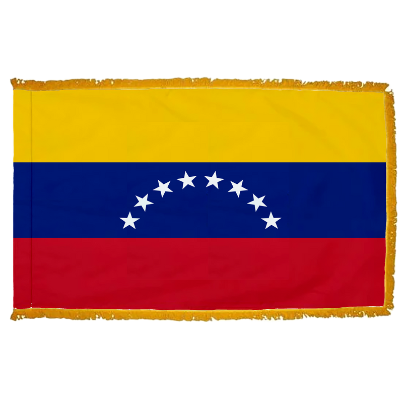 Venezuela Flag with Fringe
