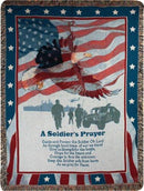 A Soldiers Prayer Tapestry Throw - The Flag Lady