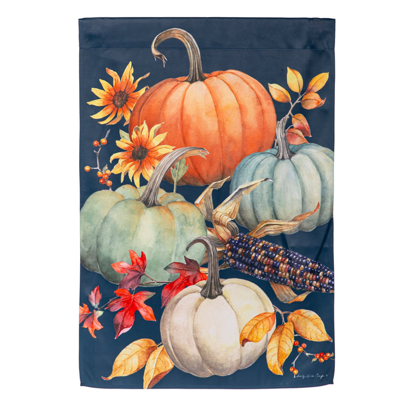 All Things Pumpkins Suede House Flag - The Flag Lady