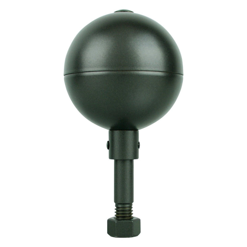 Super Tough Gold Anodized Aluminum Flagpole Ball Ornament - 3 Inch - Outdoor Topper