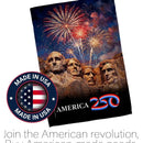 America 250 Flag Mount Rushmore - The Flag Lady
