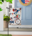 American Classic Bicycle Moire Garden Flag - The Flag Lady