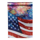 American Classic Fireworks Lustre Garden Flag - The Flag Lady