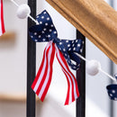 American Classic Garland Hanging Décor, Bow, 72"L - The Flag Lady