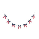 American Classic Garland Hanging Décor, Bow, 72"L - The Flag Lady