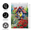 Americana Songbirds Garden Suede House Flag - The Flag Lady