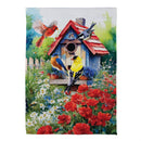 Americana Songbirds Garden Suede House Flag - The Flag Lady