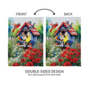 Americana Songbirds Garden Suede House Flag - The Flag Lady