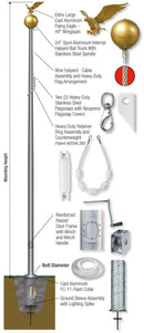 APEX 100 ft Internal Reinforced w/ Winch - The Flag Lady