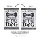 Approved by the Dog Garden Applique Garden Flag - The Flag Lady