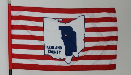 Ashland County Ohio flag - 3x5 feet - The Flag Lady