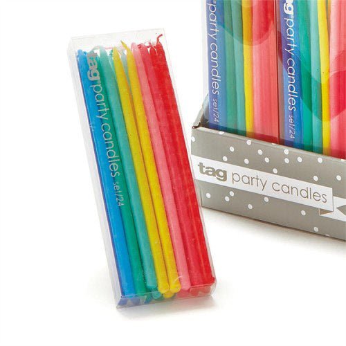 Assorted Mini Taper Candles - Tag - The Flag Lady