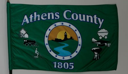 Athens County Ohio Flag - 3x5 feet - The Flag Lady