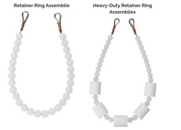 Beaded Retainer Ring Assembly (For use w/ Internal or External Halyard Applications) - The Flag Lady