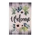Beautiful Floral Welcome Burlap Garden Flag - The Flag Lady